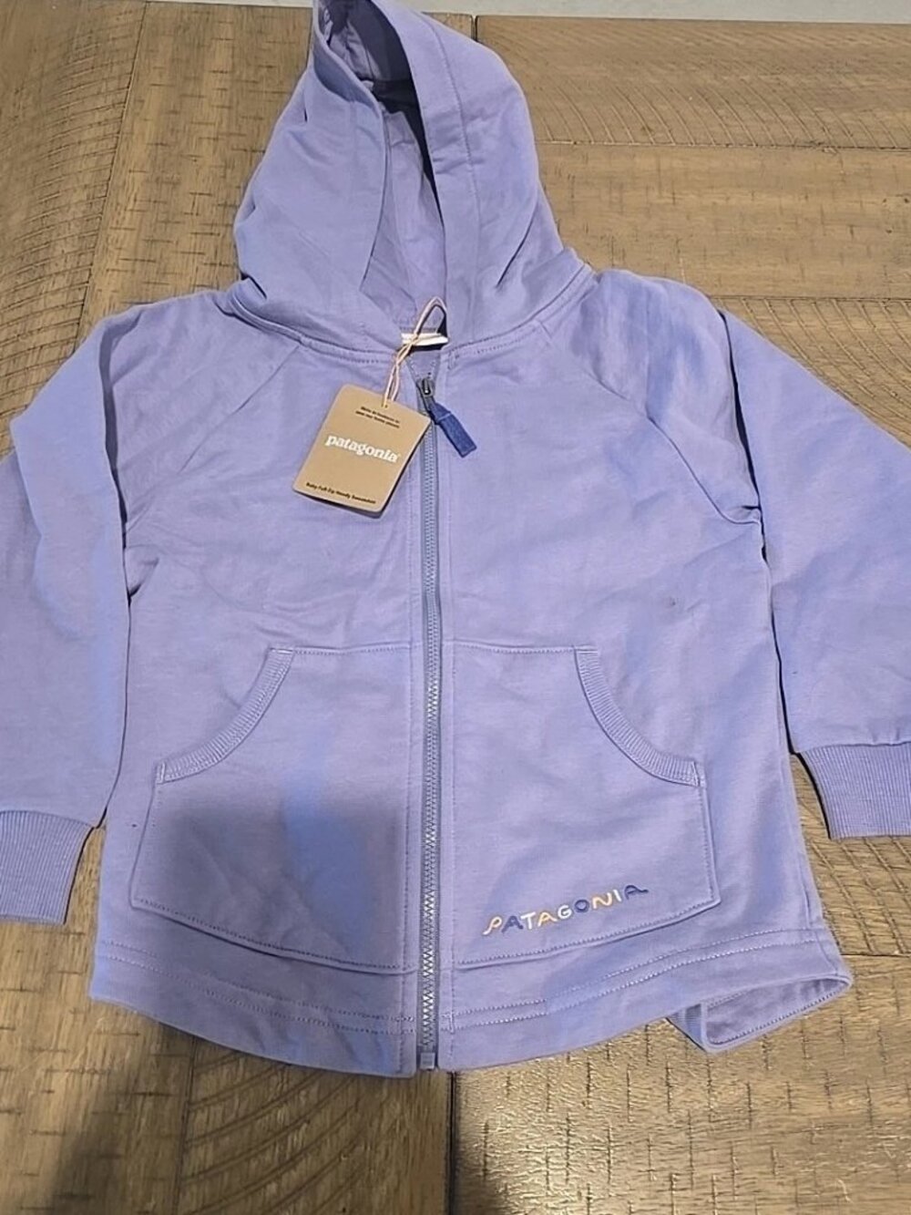Patagonia Kids Full-Zip Hoody Sweatshirt - Lavender